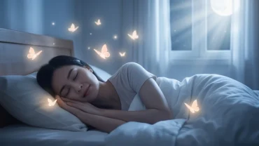 Người phụ nữ đang ngủ say trải qua cảm giác mơ thấy người chết sống lại trong một không gian êm đềm
