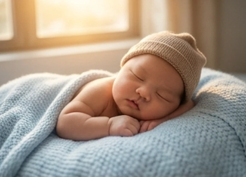 Bé trai sơ sinh bụ bẫm đáng yêu mang đến nguồn năng lượng tài lộc và sự thăng tiến mạnh mẽ cho gia đình