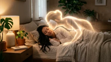 Hình minh họa giải mã ý nghĩa tâm lý và điềm báo khi bạn mơ thấy người khác hôn má mình