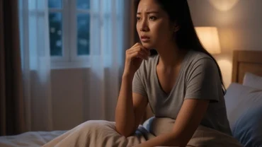 Người phụ nữ trằn trọc lo âu khi tỉnh giấc giữa đêm vì mơ thấy người thân bị tai nạn
