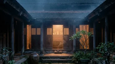 Hình ảnh mang tính biểu tượng giúp giải mã điềm báo tâm linh khi mơ thấy nhà có đám tang theo phong thủy