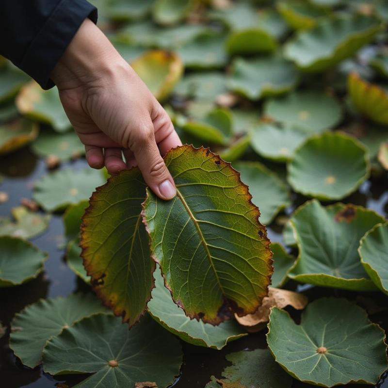 Mơ thấy nhổ lá lốt héo