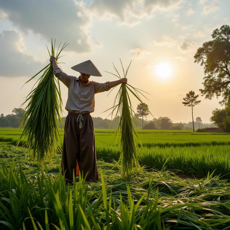 Mơ thấy phơi tía tô khô nắng gió