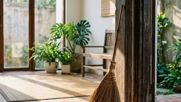 Không gian nhà cửa kiểu Việt Nam gọn gàng và ngập tràn ánh nắng phản ánh điềm báo thanh lọc tâm trí khi mơ thấy quét nhà