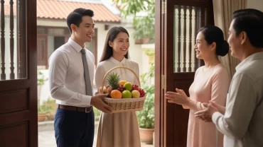 Cặp đôi hồi hộp và vui vẻ trong ngày đầu ra mắt gia đình người yêu với không khí ấm cúng