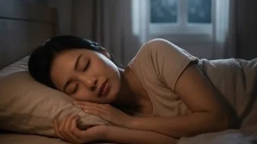 Người nằm ngủ bình yên trong không gian tĩnh lặng mang theo thông điệp phong thủy của giấc mơ thấy rắn bò lên người