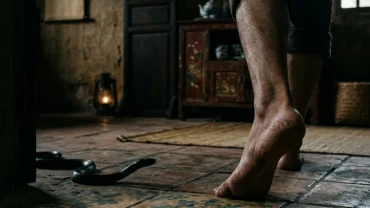 Hình ảnh minh họa điềm báo phong thủy và ý nghĩa tâm lý khi mơ thấy rắn cắn vào chân trong đời sống văn hóa Việt Nam