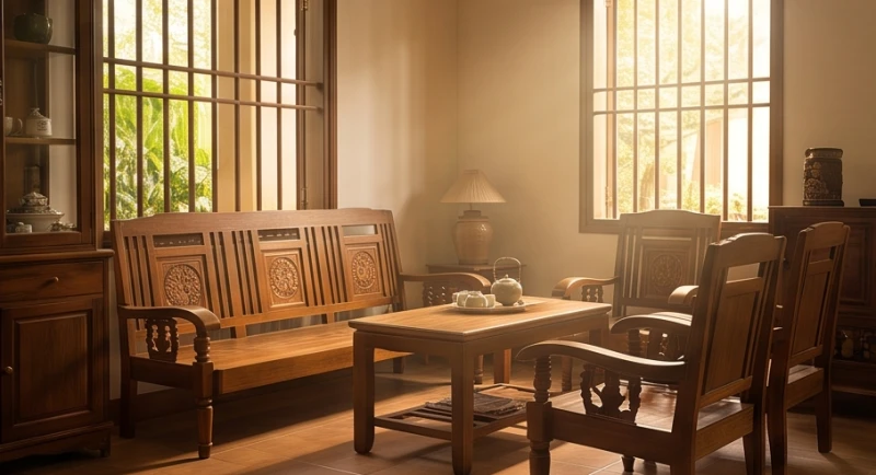 Mơ thấy rắn chết: Giải mã cát hung & sổ mơ tài lộc chi tiết 4 Góc phòng khách truyền thống bình yên với ánh sáng dịu nhẹ sau khi luồng khí xấu được xua tan