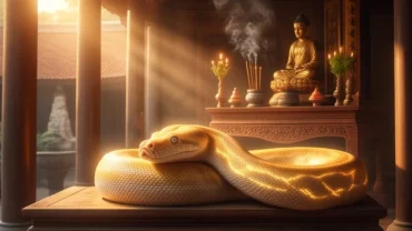 Giấc mơ thấy rắn thần hiển linh với ánh hào quang rực rỡ mang đến điềm báo may mắn
