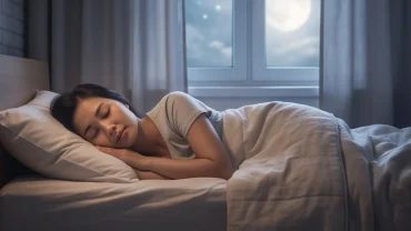 Một người đang chìm vào giấc ngủ sâu mang theo những suy nghĩ về ý nghĩa của việc mơ thấy rụng răng