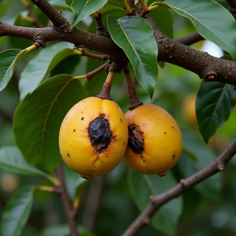 Mơ thấy sấu thối trên cây