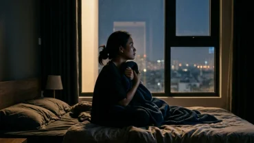 Hình ảnh minh họa sự giật mình lo âu khi mơ thấy sảy thai và cách giải tỏa tâm lý căng thẳng hiệu quả