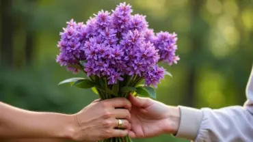Mơ thấy tặng hoa bằng lăng tím