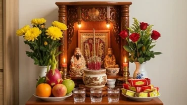 Bàn thờ khang trang khói hương nghi ngút là điềm báo đại cát khi mơ thấy thần tài thổ địa hiển linh