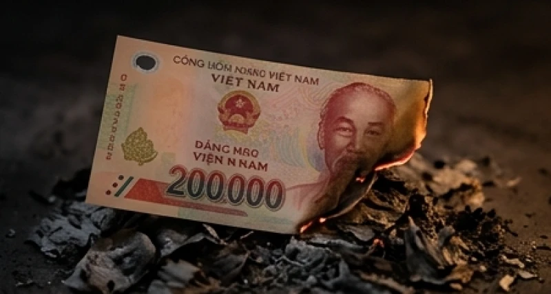 Tờ tiền 200 nghìn bị rách hoặc cháy xém cảnh báo rủi ro thất thoát tài sản