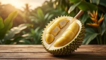 Quả sầu riêng chín vàng óng báo hiệu điềm lành khi bạn nằm mơ thấy trái sầu riêng