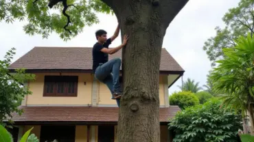 Mơ thấy trèo lên cây xà cừ trước nhà