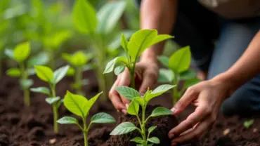Trồng cây ca cao xanh trong mơ