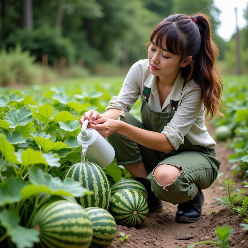 Mơ thấy trồng dưa hấu và chăm sóc