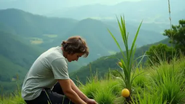 Mơ thấy trồng sả trên đồi