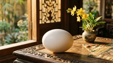 Hình ảnh minh họa ý nghĩa tâm linh và điềm báo tài chính khi mơ thấy trứng ngỗng