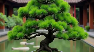 Mơ thấy tùng bonsai xanh tốt