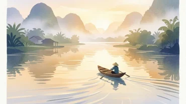 Hình ảnh mang tính biểu tượng về ý nghĩa phong thủy khi mơ thấy xác chết dưới sông cùng các con số may mắn