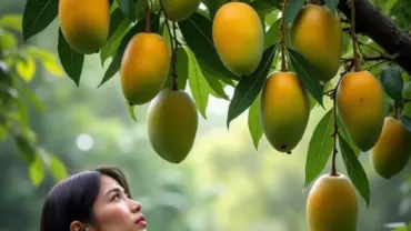 Mơ thấy xoài chua trên cây