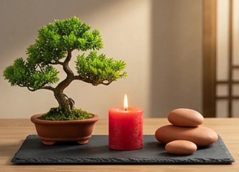 Sơ đồ mô phỏng năng lượng Mộc sinh Hỏa và Hỏa sinh Thổ qua các vật phẩm đại diện ngũ hành
