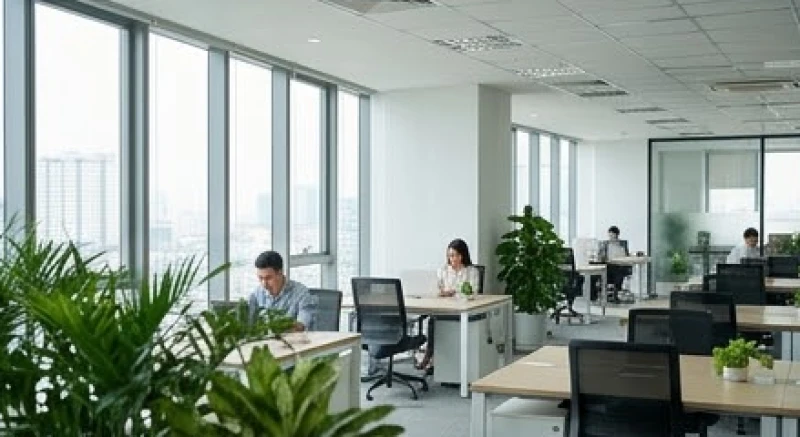 Mơ thấy chuyển chỗ làm: Điềm báo, tâm lý & lời khuyên 2 Không gian làm việc rộng rãi ngập tràn ánh sáng tự nhiên với cây xanh