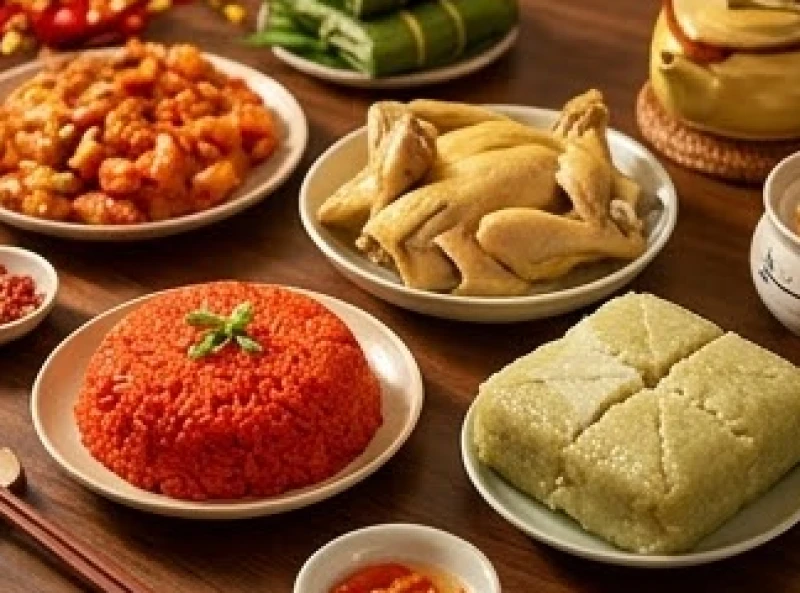 Mâm cỗ ngày Tết cần tránh các món ăn như thịt chó, cá mè hay mực để ngăn ngừa xui rủi và giữ trọn bình an cho năm mới.