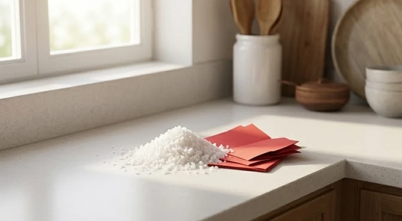 Chuẩn bị sẵn muối và giấy đỏ giúp hóa giải kịp thời những vận hạn xui xẻo dịp đầu năm