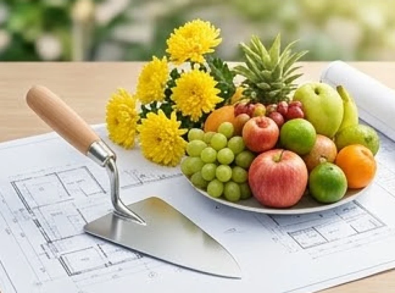 Mâm lễ cúng động thổ xây nhà truyền thống với đầy đủ xôi chè và hoa quả tươi