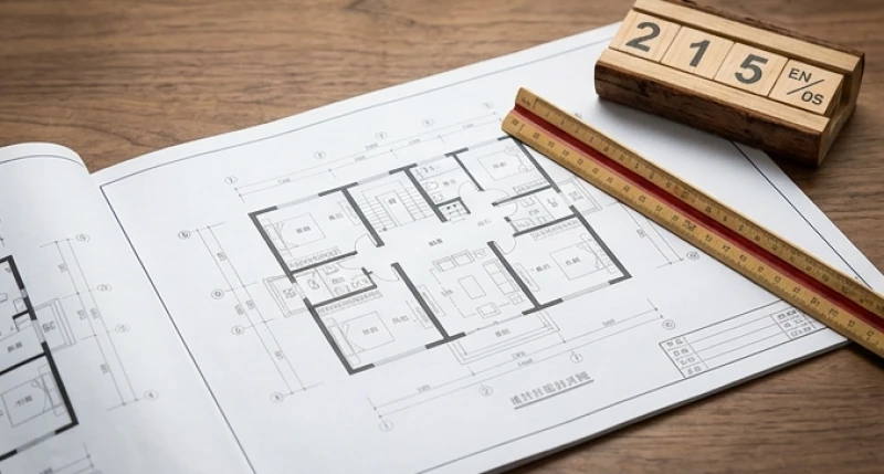 Tuổi Tý năm 2027 có phạm Thái Tuế không? Chi tiết từng nạp âm 14 Bản vẽ thiết kế nhà đặt cạnh thước lỗ ban và lịch vạn niên đánh dấu năm Đinh Mùi