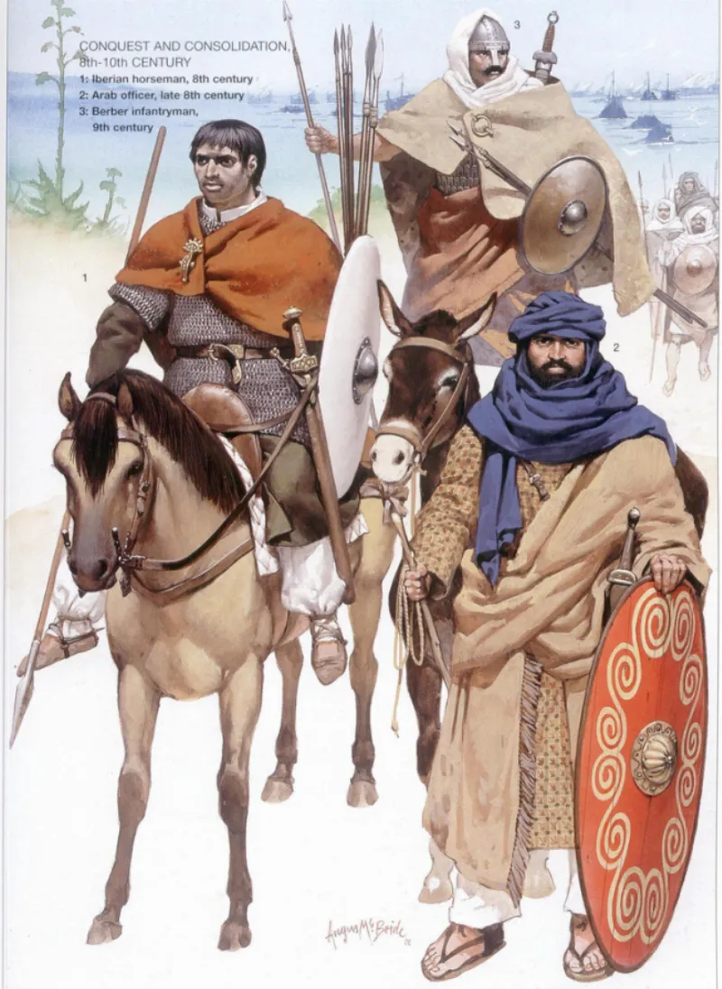 muslim warriors led by the umayyad caliphate general tariq ibn ziyad during the conquest of the visigothic kingdom in spain and portugal 8b0653d1