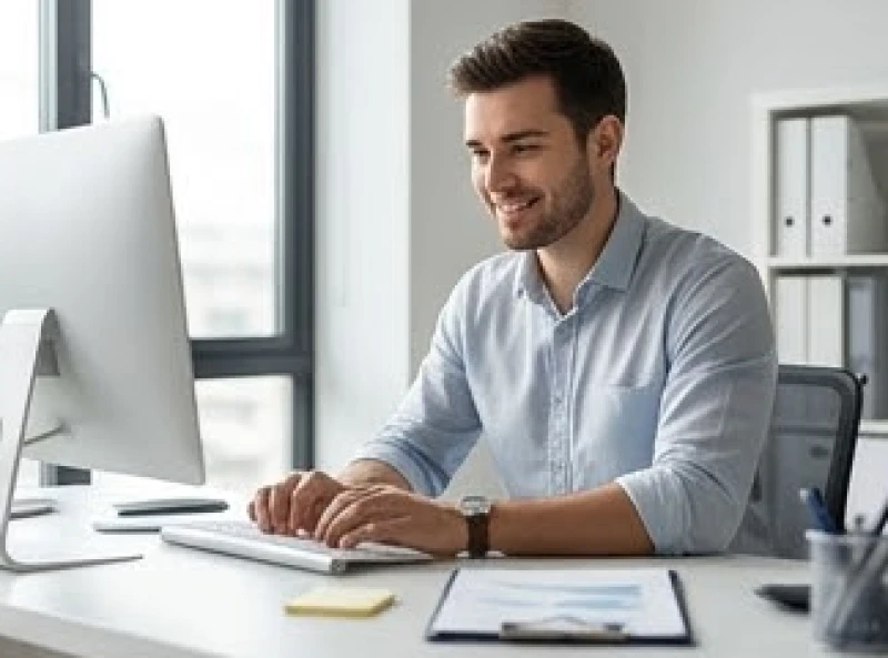 Mơ thấy cưới vợ là điềm gì: Phân tích kịch bản & số may mắn 2 Chàng trai trẻ mỉm cười tự tin ngồi làm việc tại văn phòng ngập tràn ánh sáng tự nhiên sau khi mơ thấy cưới vợ