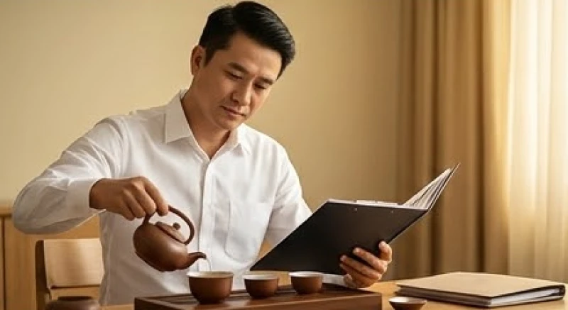 Nam giới tuổi Kỷ Tỵ với phong thái trầm tĩnh đang cẩn trọng xem xét các chiến lược kinh doanh
