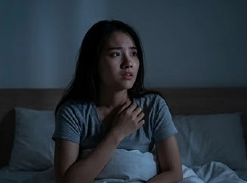 Mất nhẫn vàng là điềm gì: Mẹo tìm kiếm và quy tắc hóa giải 8 Cô gái trẻ giật mình tỉnh giấc với vẻ mặt lo âu sau giấc chiêm bao thấy làm tuột mất nhẫn
