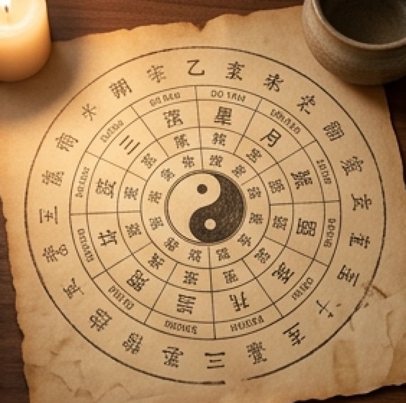 Bản đồ sao lục thập hoa giáp biểu diễn năm sinh và bản mệnh ngũ hành của các vòng đời tuổi Hợi