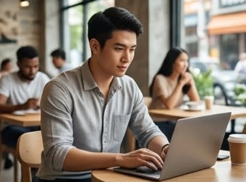 Nam thanh niên tràn đầy nhiệt huyết trong độ tuổi hai mươi đang thảo luận công việc