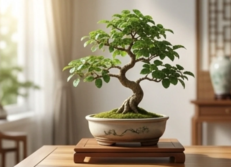 Chậu bonsai dâu tằm tượng trưng cho nạp âm Tang Đố Mộc của người tuổi Nhâm Tý