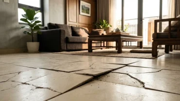 Hiện trạng nền nhà tự nhiên phồng lên là điềm gì trong phong thủy và các dấu hiệu kỹ thuật
