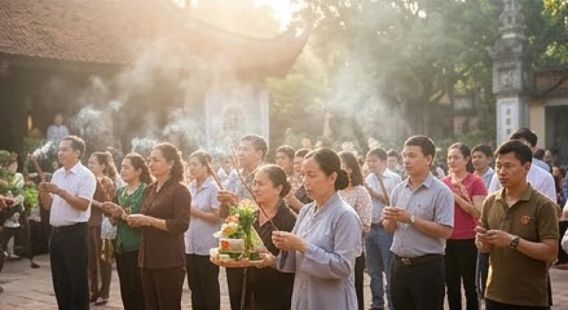 Dòng người hành hương đổ về dâng lễ tạ ơn trong ngày chính tiệc đền Cô Bé Chí Mìu