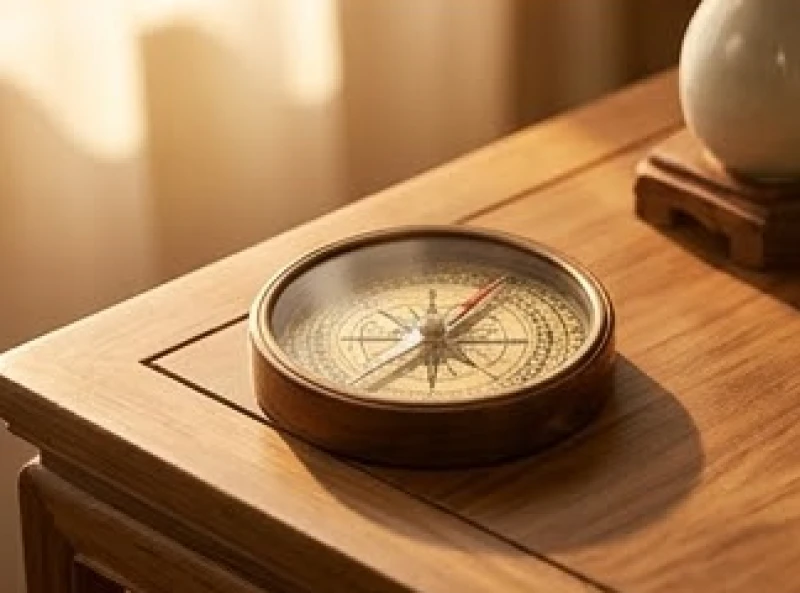 La bàn phong thủy chỉ hướng Sinh Khí và Diên Niên giúp đón Tài Thần trong ngày khởi sự