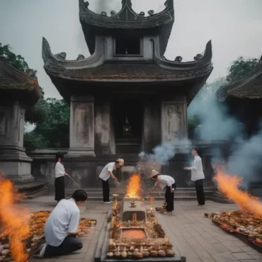 Nghi Thức Thắp Nhang Ngoài Mộ