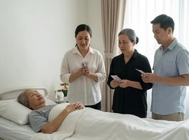 Thực hiện các nghi thức tôn giáo khẩn cấp bên giường bệnh để an ủi linh hồn người hấp hối