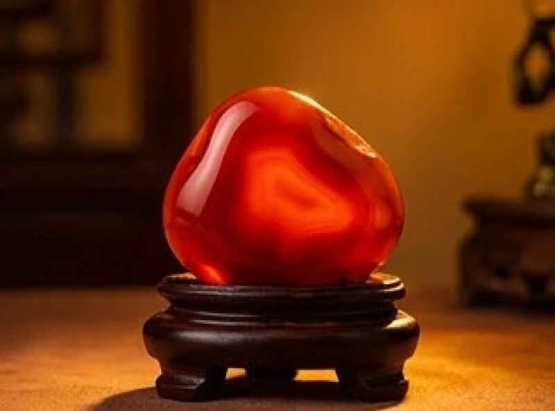 Khối đá mã não đỏ rực rỡ tỏa sáng giúp soi đường chỉ lối và giữ vững cơ ngơi cho Đinh Tỵ