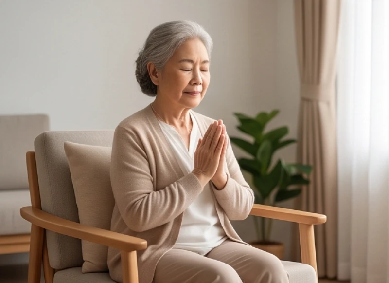 Văn khấn sám hối tại nhà: Bài khấn và trình tự thực hành chi tiết 8 Phương pháp thực hành sám hối bằng tư thế ngồi ghế tĩnh tâm dành cho người lớn tuổi hoặc có sức khỏe yếu