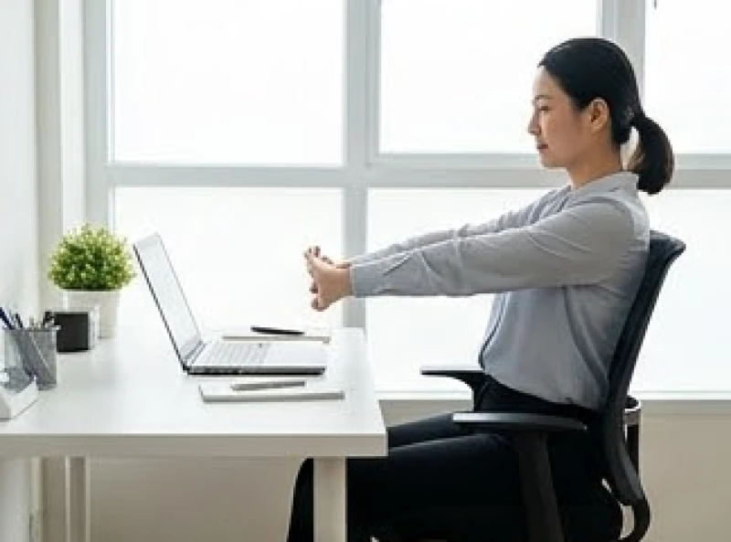 Sức khỏe tuổi Tuất năm 2026: Bản đồ 12 tháng & giải Hỏa khí 6 Nhân viên văn phòng duy trì tư thế ngồi làm việc chuẩn mực để giảm thiểu áp lực lên cột sống cổ