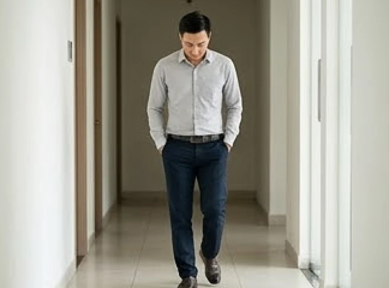 Dáng đi cúi đầu kết hợp bước chân kéo lê thể hiện sự thiếu tự tin và tâm lý phòng thủ trong giao tiếp